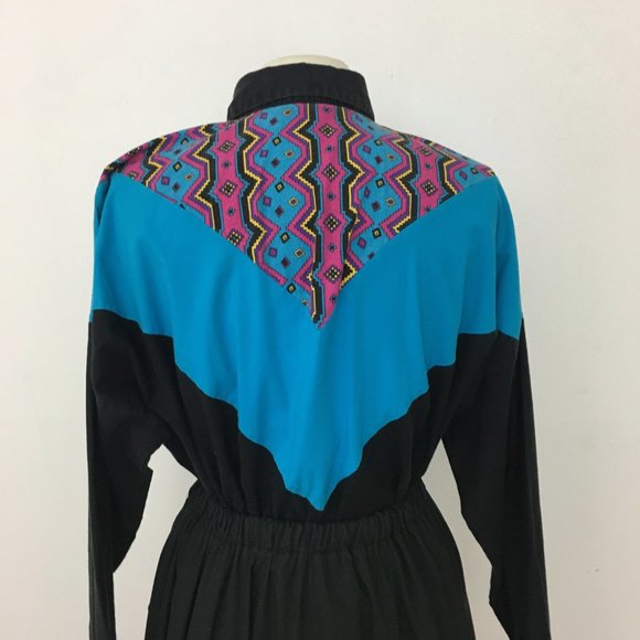❌sold❌Rockabilly Square Dance Costume L Loud 80s - Picture 6 of 8